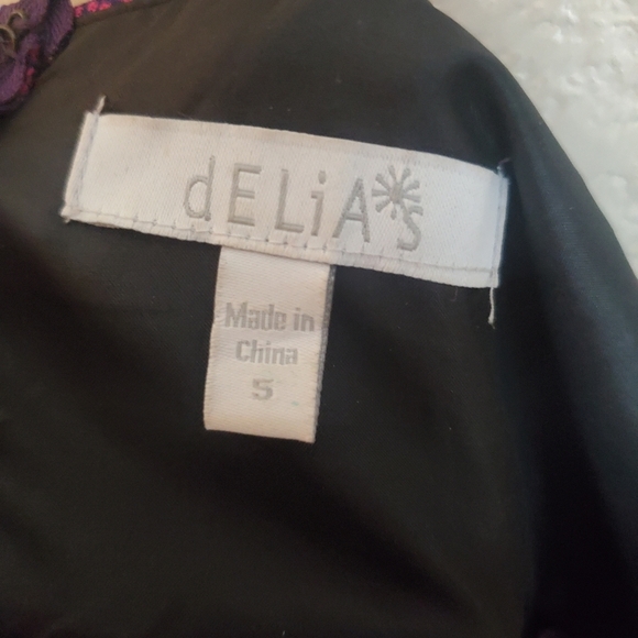 Delia's Y2K Purple Rockabilly Sleeveless Fit and Flare Retro Dress - Picture 3 of 10